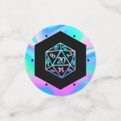 Confettis Dés RPG | Holo Fantasy Rétro Tabletop PnP Joueur (Petit recto)