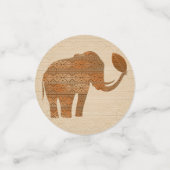 Confettis Design d'art tribal des éléphants (Petit recto)