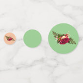 Confettis Dessin Antique Swagger Rose Rouge (Devant)