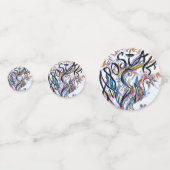 Confettis Dessin de Doodle Apostate coloré (Devant)