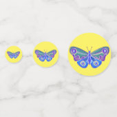 Confettis Dessin de papillon violet (Devant)