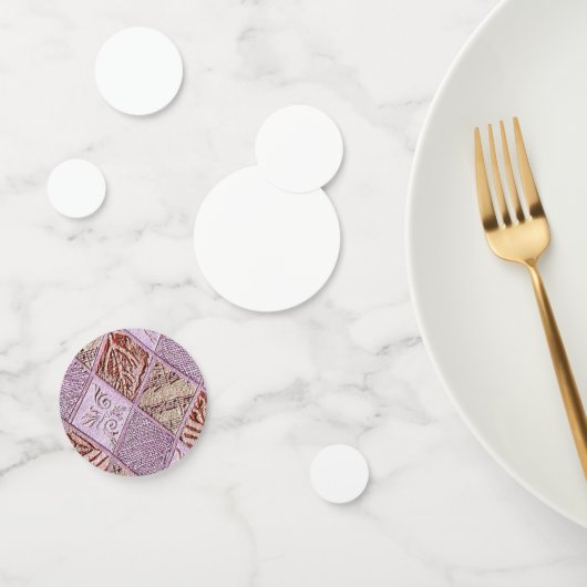 Confettis Dessins De Diamant En Rose (Groupe)