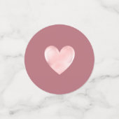 Confettis Deux Coeurs Bonne Anniversaire sur l'or et le blan (Petit recto)