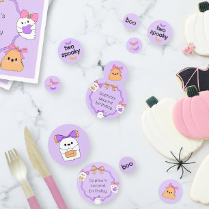 Confettis Deux Éffrayant Halloween table d'anniversaire Conf