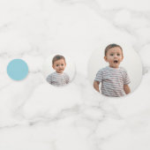 Confettis Deux Fast Blue Race Car 2e fête d'anniversaire (Derrière)