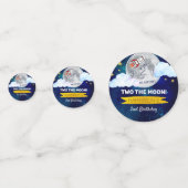 Confettis Deux La Lune 2e fête d'anniversaire Photo (Devant)