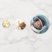 Confettis Deux La Lune 2e fête d'anniversaire Photo (Derrière)