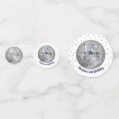 Confettis Deux La Lune 2e fête d'anniversaire Photo (Devant)