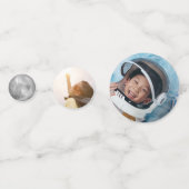 Confettis Deux La Lune 2e fête d'anniversaire Photo (Derrière)