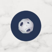 Confettis Deux La Lune Planète spatiale Anniversaire (Petit recto)