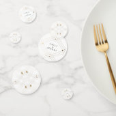 Confettis Diamant Or Blanc Géométrique Mariage Gatsby (Groupe)