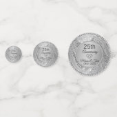 Confettis Diamants et Damas d'argent (Derrière)