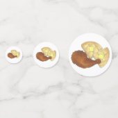 Confettis Dîner classique soul de poulet frit et gaufres (Devant)