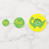 Confettis Dinosaur Cute 1er Anniversaire Table Décor (Derrière)