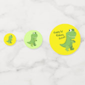 Confettis Dinosaur T-rex Enfants 1er anniversaire Dino Party (Derrière)