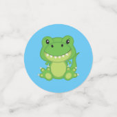 Confettis Dinosaure Baby shower T-Rex (Petit recto)