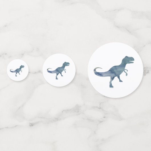 Confettis Dinosaure Bleu (Derrière)