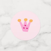 Confettis Dinosaure rose Fille Anniversaire Nom de la photo (Petit recto)