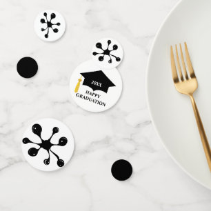 Confettis Diplôme avec tache noire moderne