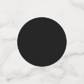 Confettis Diplôme avec tache noire moderne (Petit recto)