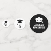 Confettis Diplôme Chapeau et Pompon Moderne Personnalisé (Derrière)
