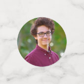 Confettis Diplôme en or noir 3 photo typographie en gras (Petit recto)