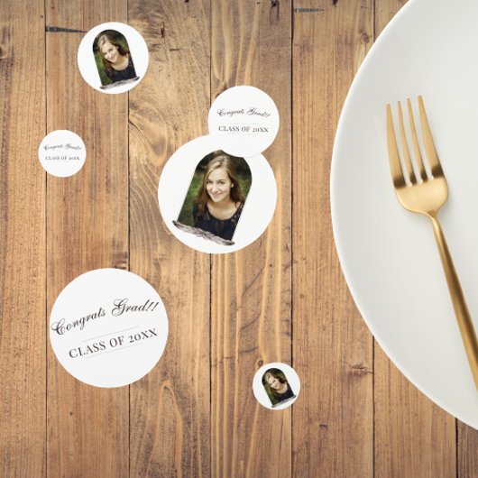 Confettis Diplôme photo du cadre de plume Boho