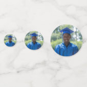 Confettis Diplôme photo personnalisé moderne (Devant)