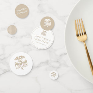 Confettis Docteur PharmD sur mesure de la Fête de Graduation