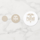 Confettis Docteur PharmD sur mesure de la Fête de Graduation (Derrière)