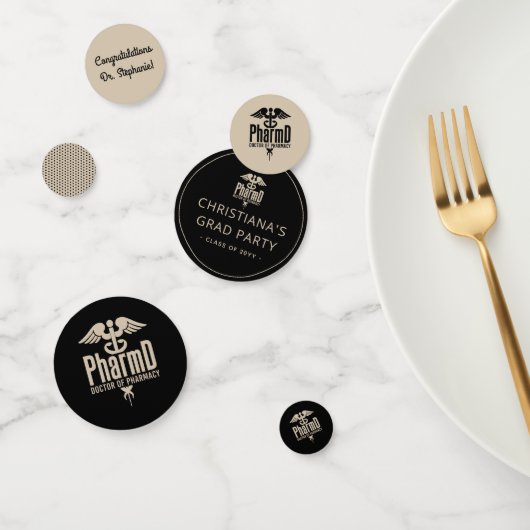 Confettis Docteur PharmD sur mesure de la Fête de Graduation (Groupe)