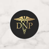 Confettis Doctor of Nursing Practice Graduation Black Gold (Petit recto)