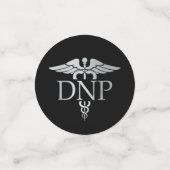 Confettis Doctor of Nursing Practice Graduation Black Silver (Petit recto)