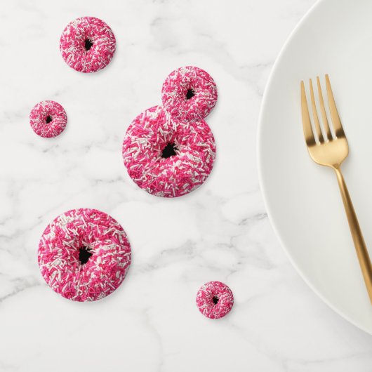 Confettis Donut aux pépites roses et blanches (Groupe)