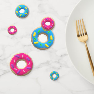 Confettis Donuts rose et bleu