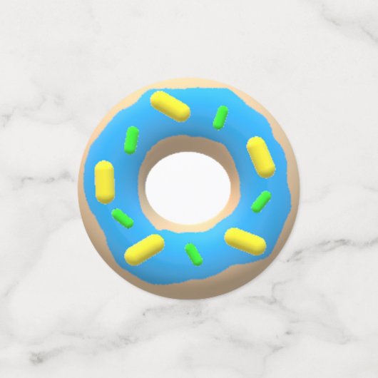 Confettis Donuts rose et bleu (Petit recto)