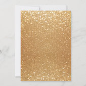 Confettis d'or et faire-part de mariage de parties (Dos)