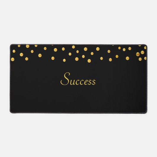 Confettis dorés élégants sur fond noir  (Recto)