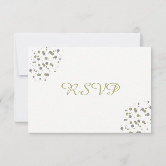 Confettis dorés en points RSVP (Devant)