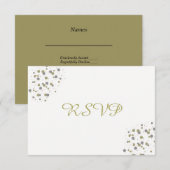 Confettis dorés en points RSVP (Devant / Derrière)