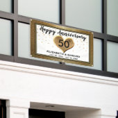 Confettis dorés pour 50e anniversaire - Bannière s (Bâtiment extérieur)