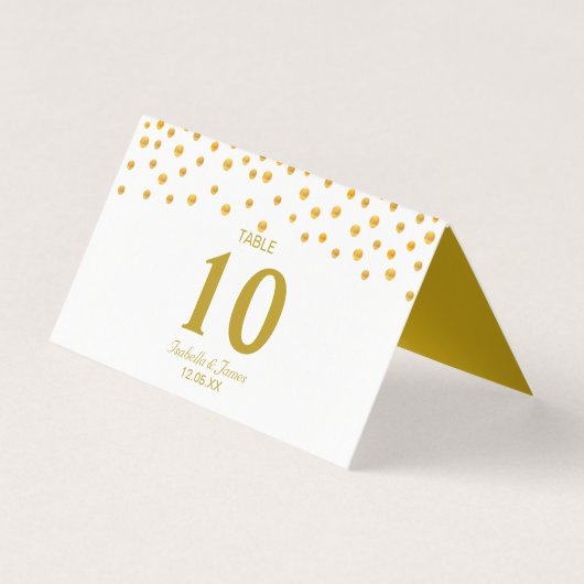 Confettis dorés sur mariage noir et blanc (Front)