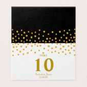 Confettis dorés sur mariage noir et blanc (Outside Unfolded)