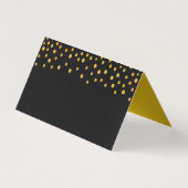 Confettis dorés sur mariage noir et rose gold (Back)