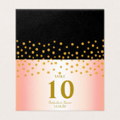 Confettis dorés sur mariage noir et rose gold (Outside Unfolded)