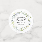 Confettis Douce verdure Eucalyptus Baby Shower (Petit recto)
