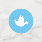 Confettis Dove with olive branch (Petit recto)