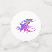 Confettis Dragon de mosaïque Extraordinaire (Petit recto)