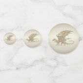 Confettis Dragon de mosaïque Extraordinaire Golden (Derrière)