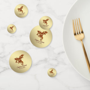 Confettis Dragon flamboyant sur Gold Personal